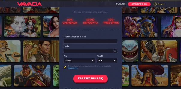 Rejestracja w kasynie Vavada bez komplikacji